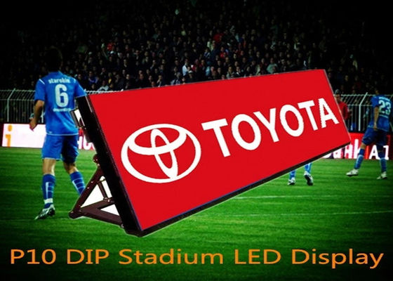 P10 Publicidad Letreros flexibles a todo color al aire libre Estadio a prueba de agua Perímetro de pantalla LED