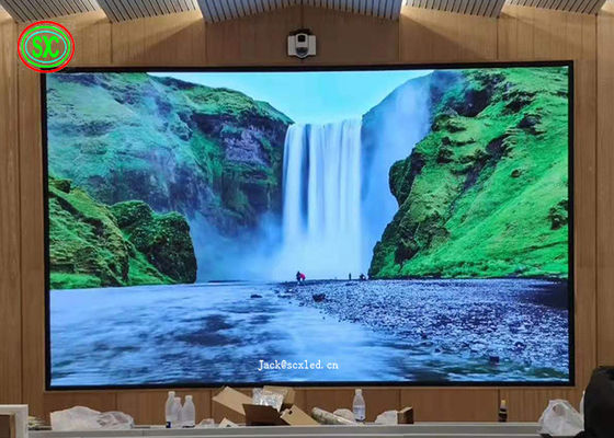 P2 P2.5 Display de alquiler de alta resolución LED Video Pared Sala de reuniones interior Display LED a todo color en interiores