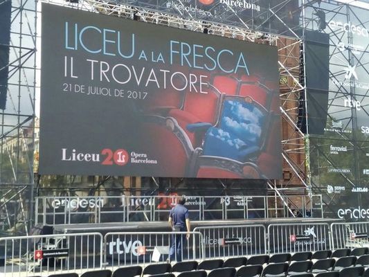 P6 Exterior Display LED a todo color 192x192mm gabinete 8000cd Brillo