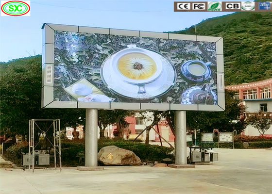 SMD 3535 P10 Exterior Display LED a todo color a prueba de agua Billboard Super visión clara