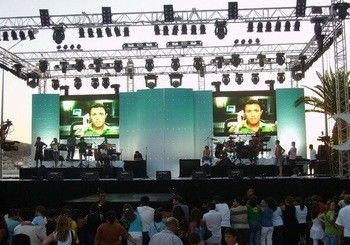 P6 de color completo al aire libre, alquiler de escenarios, pantalla LED de alto grado gris para eventos de conciertos.
