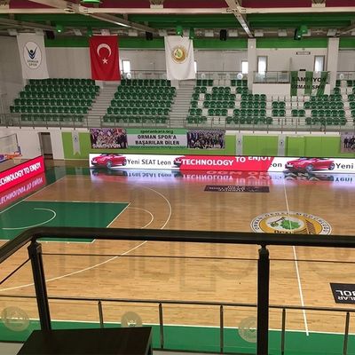 El perímetro del estadio de P10 P8 SMD3535 6500cd/Sqm llevó la pantalla