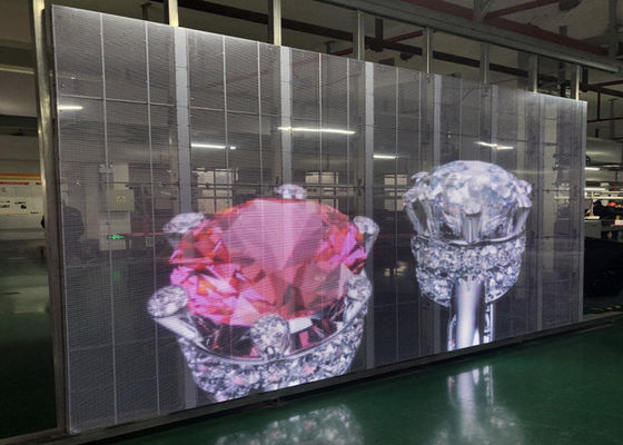Publicidad interior transparente de la pantalla HD de la reproducción de vídeo de P3.91 LED 3~5 años de garantía