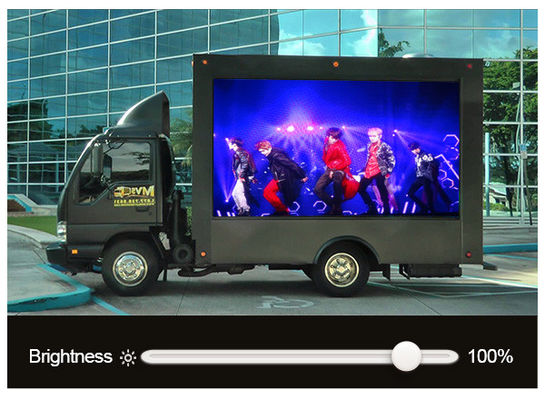 P5mm SMD 2121 Camión móvil LED Display LED Screen 40000 puntos/m2 Camión móvil LED