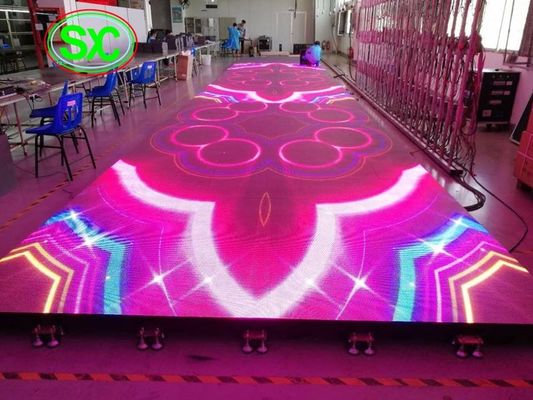 Indoor HD P6.25 SMD3528 Full Color LED Floor 1000mmx 500mm Caja