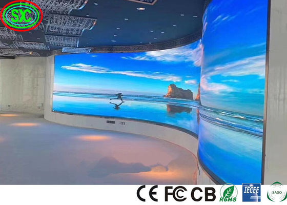 Buen precio La publicidad de la curva P3.91 llevó la pantalla que la alta definición grande llevó la pared video en línea