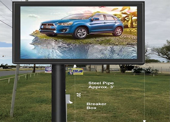 P8 pantalla LED de alta resolución exterior a prueba de agua de color completo personalizada de publicidad