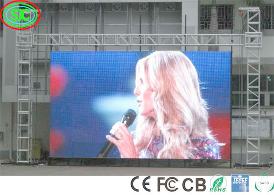 FCC IECEE 6000cd 40000dots/m2 1R1G1B Pantalla Led de escenario Display LED a todo color