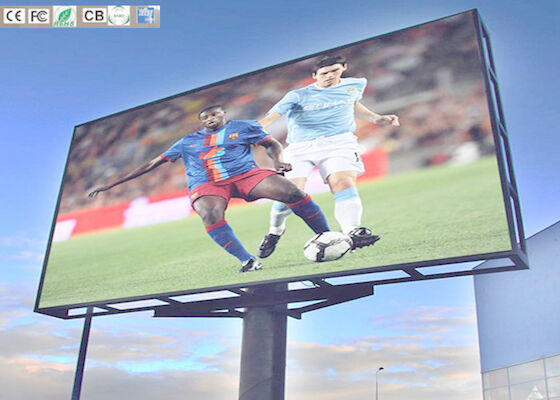 P8 Exterior de color completo de publicidad comercial con pantalla de LED cartel con columna