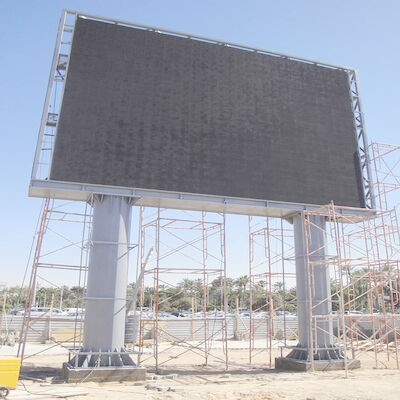 Mantenimiento de la parte delantera de color completo LED Digital Signage Signage 10mm Pixel Pitch Cabinet de hierro