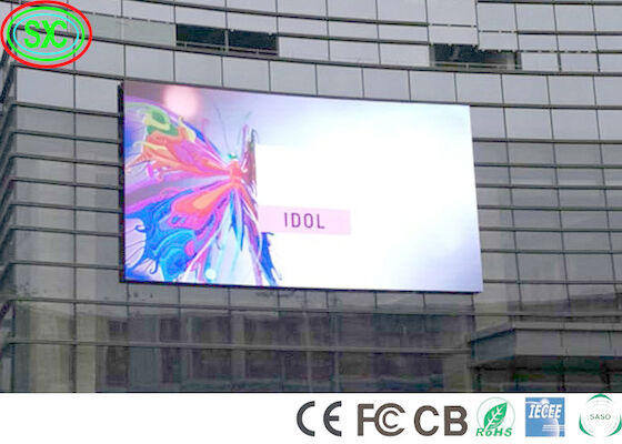 P6 exterior SMD2727 1R1G1B 7000cd/m2 Paneles LED a todo color para exhibición LED al aire libre