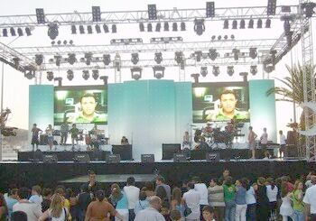 HD Alto brillo en color exterior en color completo P8 Eventos Alquiler LED Video pantalla de pared