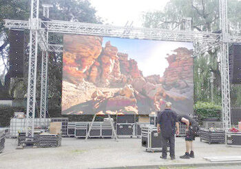 HD Alto brillo en color exterior en color completo P8 Eventos Alquiler LED Video pantalla de pared