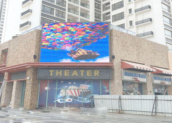 P5 Color completo exterior impermeable de alto brillo Instalación fija Panfletos LED de gran tamaño de publicidad