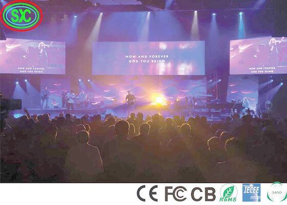 Pantalla de alquiler de LED a todo color para exteriores All Talent Stage 2500 Nits Brillo 3 Alta densidad de píxeles 40000 puntos / m2