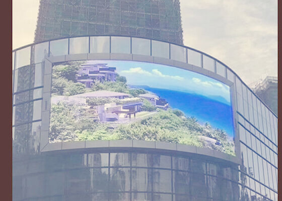 Color completo al aire libre 5000 cd / m2 Brillo 960 * 960mm Cabinet Tamaño P8 LED Cartel publicitario