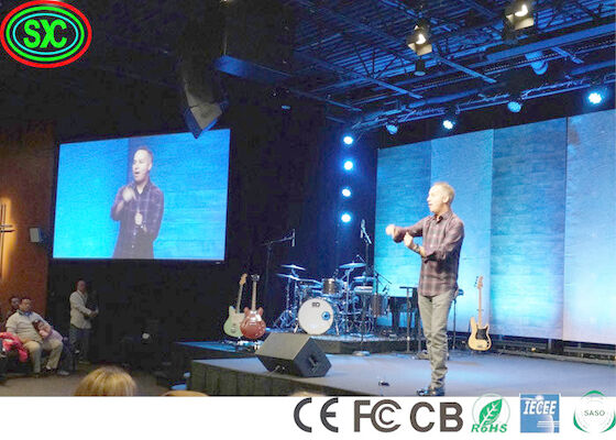 IP34 Concierto de escenario Tras escenario P3.9 Panel de vídeo LED Pared Ángulo de visión amplio pantalla de escenario LED