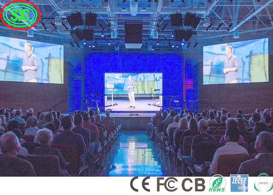 IP34 Concierto de escenario Tras escenario P3.9 Panel de vídeo LED Pared Ángulo de visión amplio pantalla de escenario LED