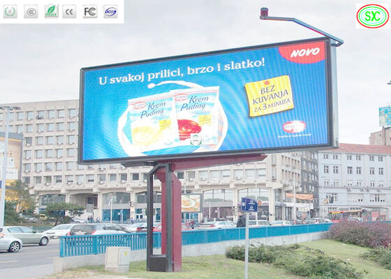 Pantalla de publicidad LED de gran tamaño P10 de video montado a todo color