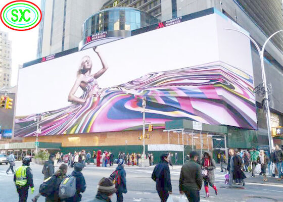 Display LED de alta luminosidad en forma de L P8 exterior de color completo para publicidad comercial 1/4 Scan en forma de L P8 exterior