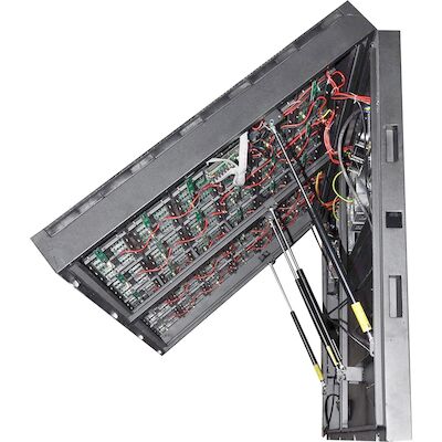 6mm Pitch de píxeles Exterior Display LED a todo color Control inalámbrico delantero / trasero IP65/IP54 Armario de acero planchado 32.5kg Peso