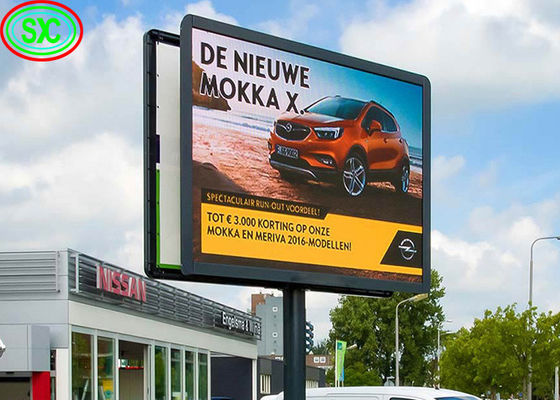 Buen precio P6 P8 P10 Publicidad al aire libre Impermeable 960x960mm gabinete pantalla de publicidad comercial LED fija en línea