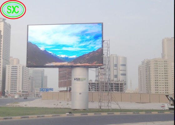 P6 P8 P10 Publicidad al aire libre Impermeable 960x960mm gabinete pantalla de publicidad comercial LED fija