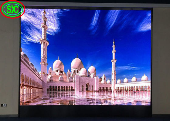 Buen precio SMD P3.91 P4.81 Indoor Led Video Wall Fondo 500*1000mm Armarios de escenario con pantalla LED en línea