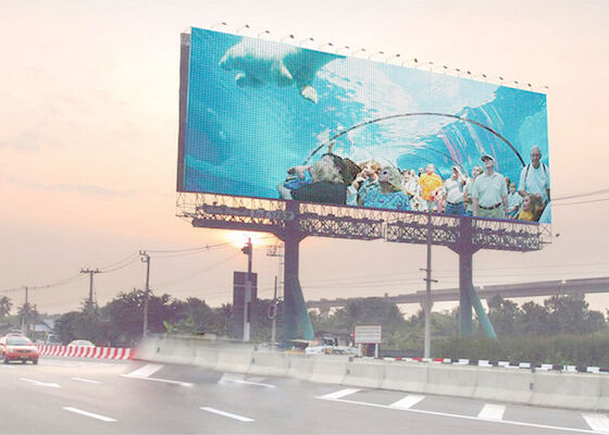 Pantalla de pantalla LED de alta luminosidad de imagen clara P6 2x3m para publicidad al aire libre