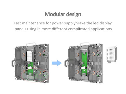 Display LED de alta luminosidad SMD2121 con tono fino, gabinete de aluminio fundido a presión CE/ROHS/FCC certificado