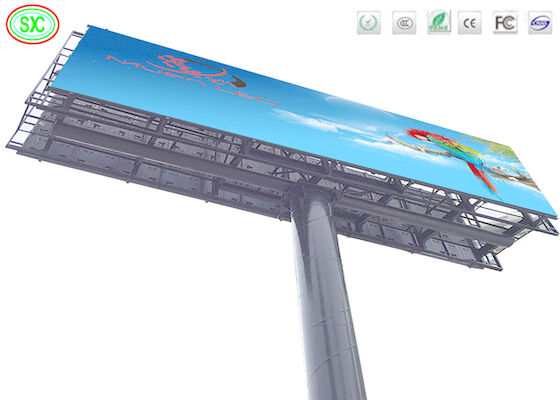 Publicidad P10 de exterior a todo color 6000 cd / m2 Brillo cartel LED de alta calidad
