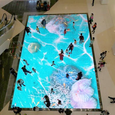 Indoor HD P6.25 SMD3528 Full Color LED Floor 1000mmx 500mm Caja