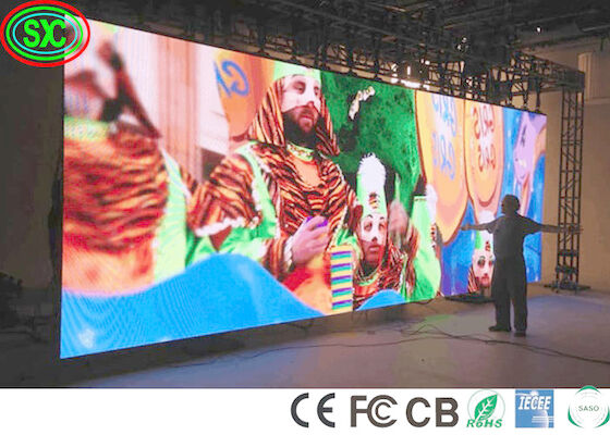 FCC 400W/m2 Display LED interior fijo Punto de 2.5 mm Display LED interior a todo color