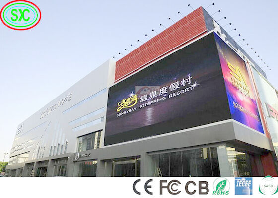 Color completo 6000cd/M2 10mm Pixel de publicidad LED Panel SMD3535 pantalla de LED de publicidad al aire libre