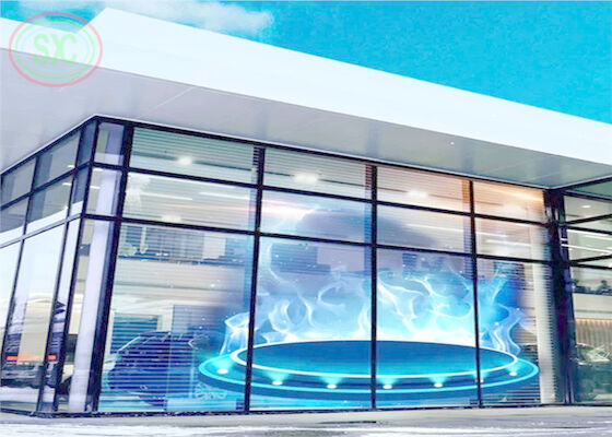 1R1G1B Comercial Pantalla de televisión LED transparente 1000mmx1000mm Tamaño de la caja