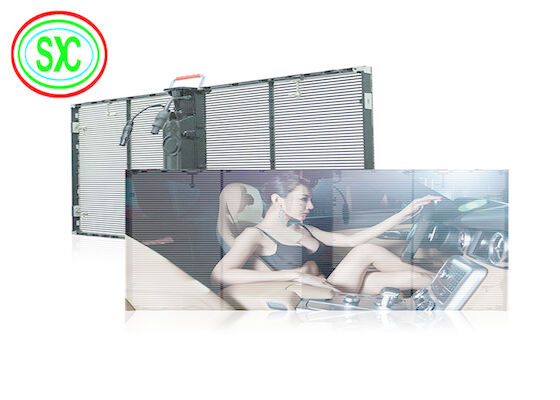 HD Full Color Video Publicidad Led Screen G3.91-7.82 Ventana interior de vidrio transparente con pantalla LED