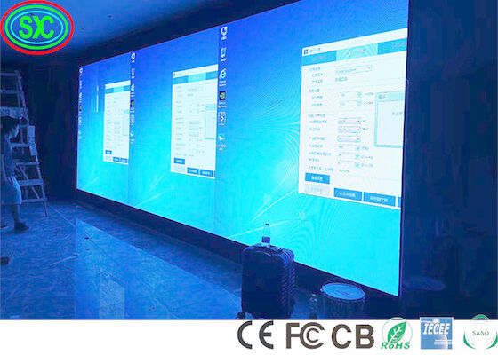RS485 P2 P3 P4 SMD2121 Pared de vídeo LED de publicidad IECEE pared de vídeo LED a todo color