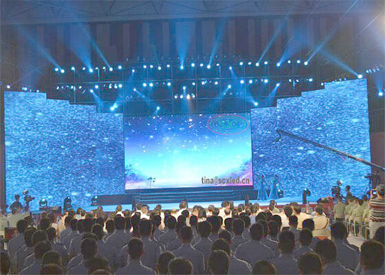 Interior P2.5 Alquiler HD Display LED a todo color Escenario Fondo Display LED Gran pantalla