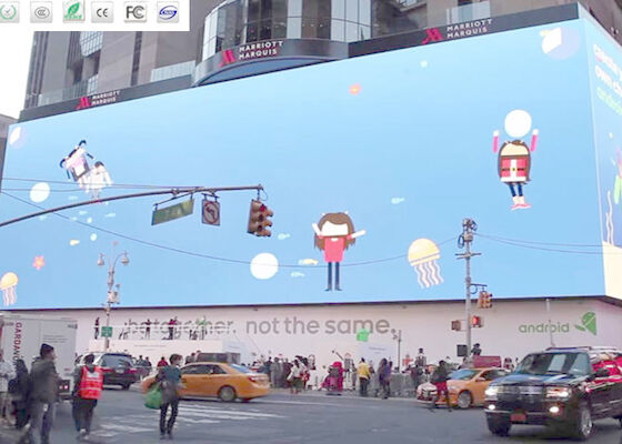 Display LED de color completo para publicidad Billboard P10 para instalación fija en centros comerciales