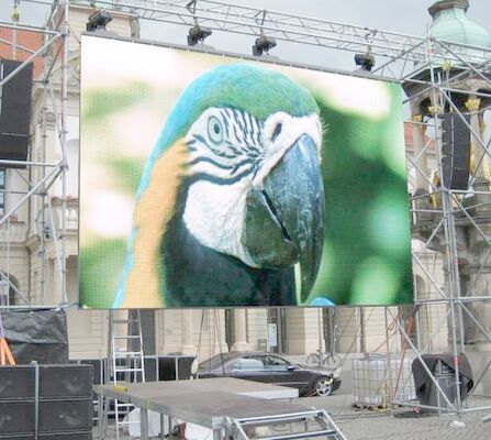 SMD2121 P5 para interiores con pantalla LED de fundición a presión de color completo