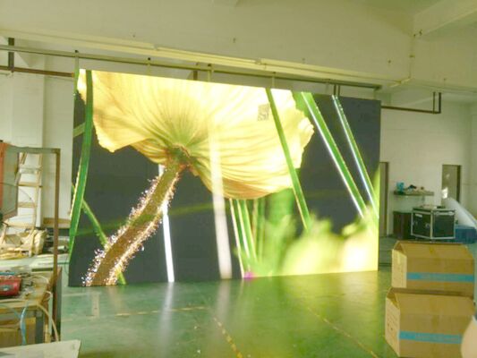 El fondo de alta resolución del gabinete de la etapa P3.91 3840HZ 500X500M M llevó ángulo de visión amplio de la pantalla grande de la exhibición