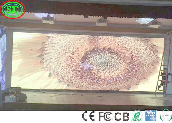 HD Full Color SMD LED Screen Panel de aluminio fundido de escenario de fondo de color completo 256mm X 128mm Tamaño del módulo