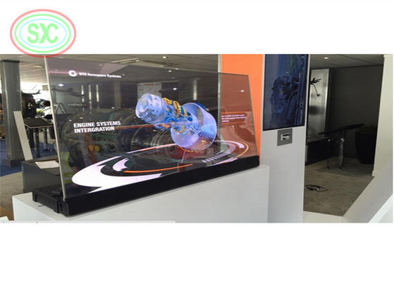 Buen precio Exhibición transparente a todo color de la cortina de la energía verde P3.91-7.8125 LED en línea