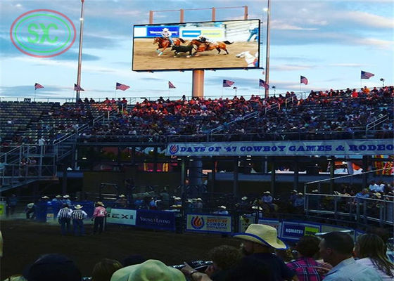 60Hz Tasa de fotogramas Acero laminado en frío Tableros de resultado LED para estadios deportivos