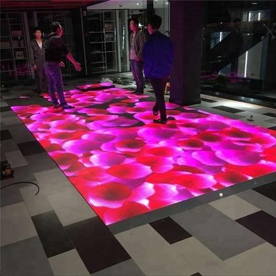 Disco de color completo Club nocturno Alfombra iluminada Patio de baile P4.81 paneles LED para la fiesta de bodas