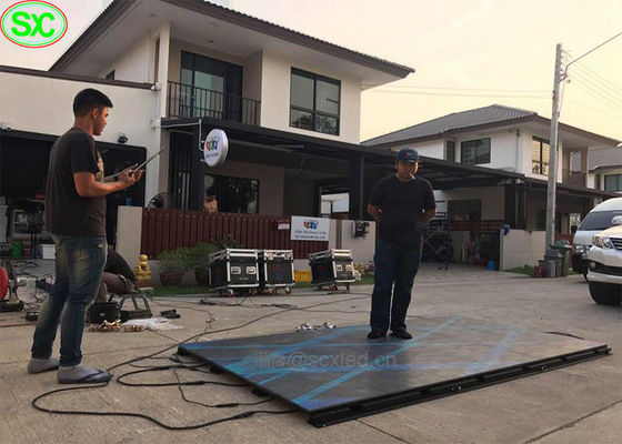 Panel de suelo de baile LED de color 1000x500mm de 3 años de garantía