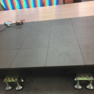 Panel de piso de baile LED portátil de color completo para interiores 4.81mm Pixel 500x500mm Gabinete