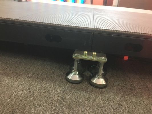 Panel de la pista de baile de escenario LED impermeable a todo color anti-colisión LED baloncesto azulejos