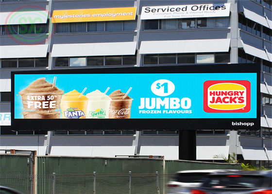 P10 IP67 Pantalla de aluminio fundido a presión LED de color exterior fijo, pantalla publicitaria