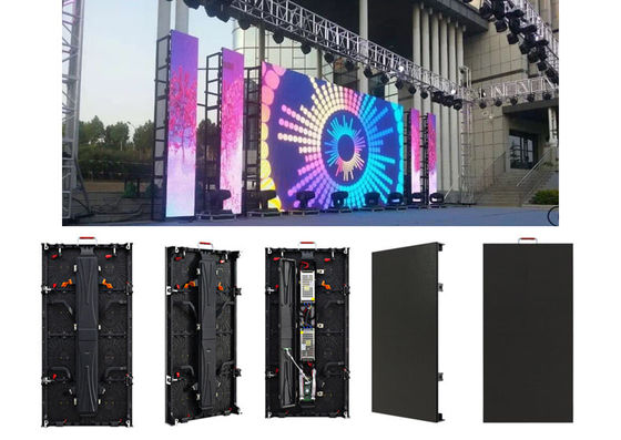 Frecuencia de actualización silenciosa 3840Hz, gabinete de HD P3.9 LED de la pantalla del contexto interior de la etapa de 500x500m m, 1920hz tarifa, sistema de control de Nova